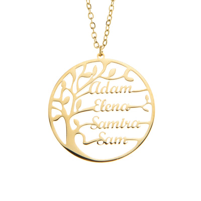 Baum des lebens anhänger necklace - elegante silberne damenschmuck