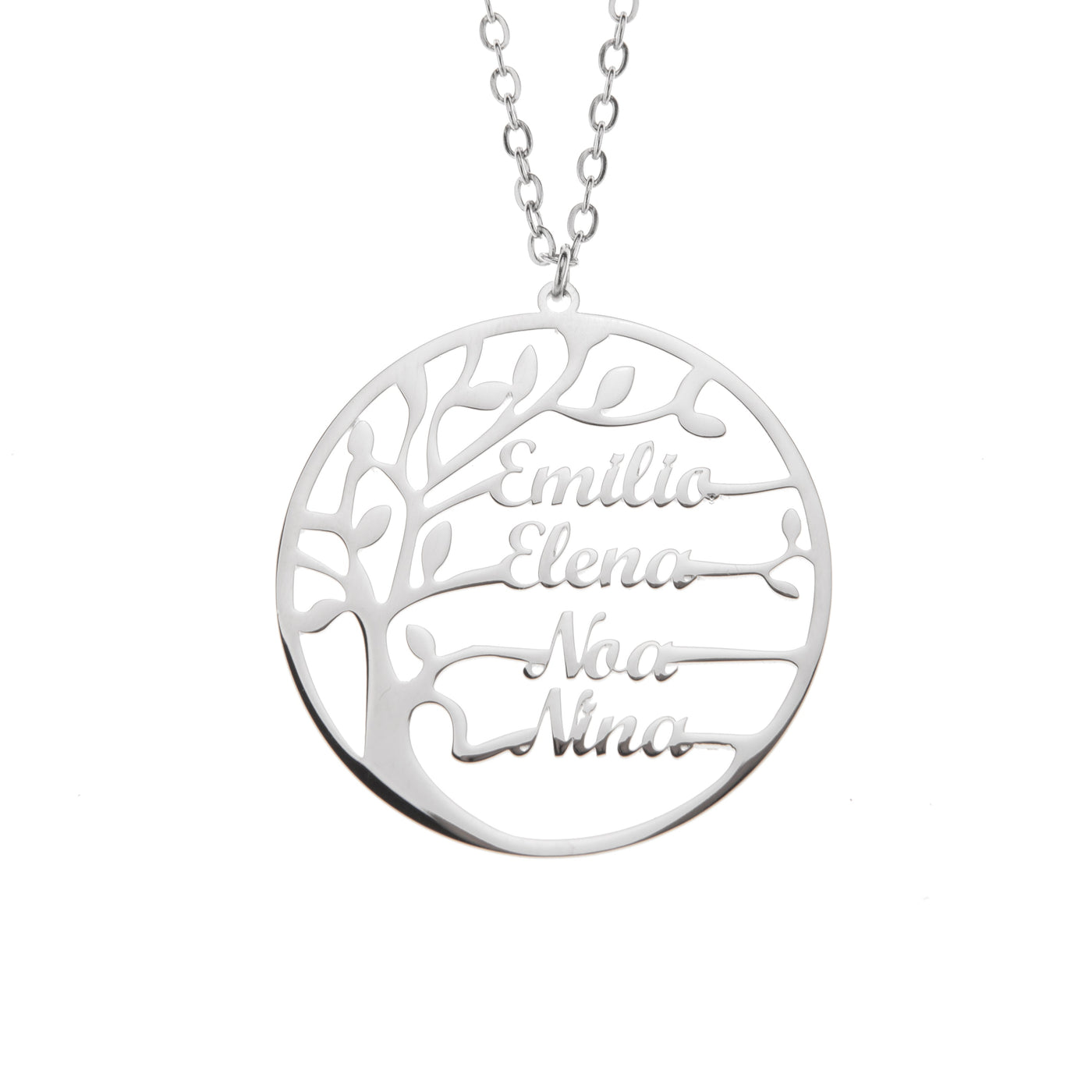 Baum des lebens anhänger necklace - elegante silberne damenschmuck