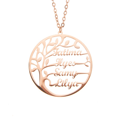 Baum des lebens anhänger necklace - elegante silberne damenschmuck