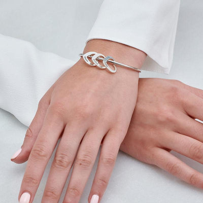 Chic silberarmreif - elegantes accessoire für damen
