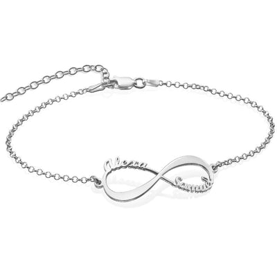 Ewige verbindung armband - individuelles silber accessoire für frauen
