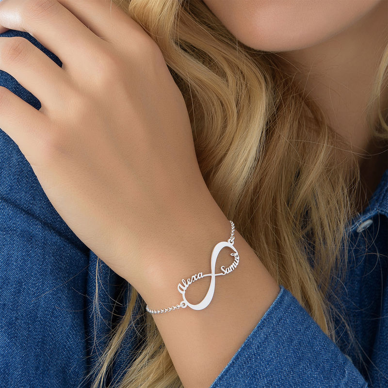 Ewige verbindung armband - individuelles silber accessoire für frauen