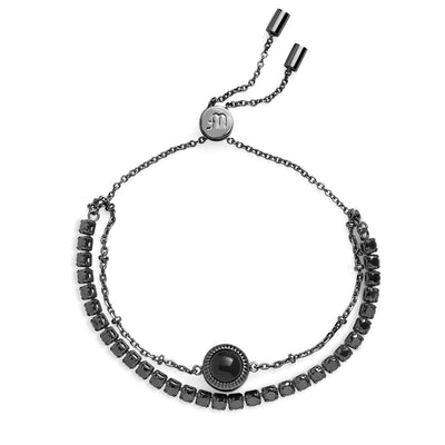 Glitzernde damen-armbandkette mit perlen – elegantes accessoire für den alltag