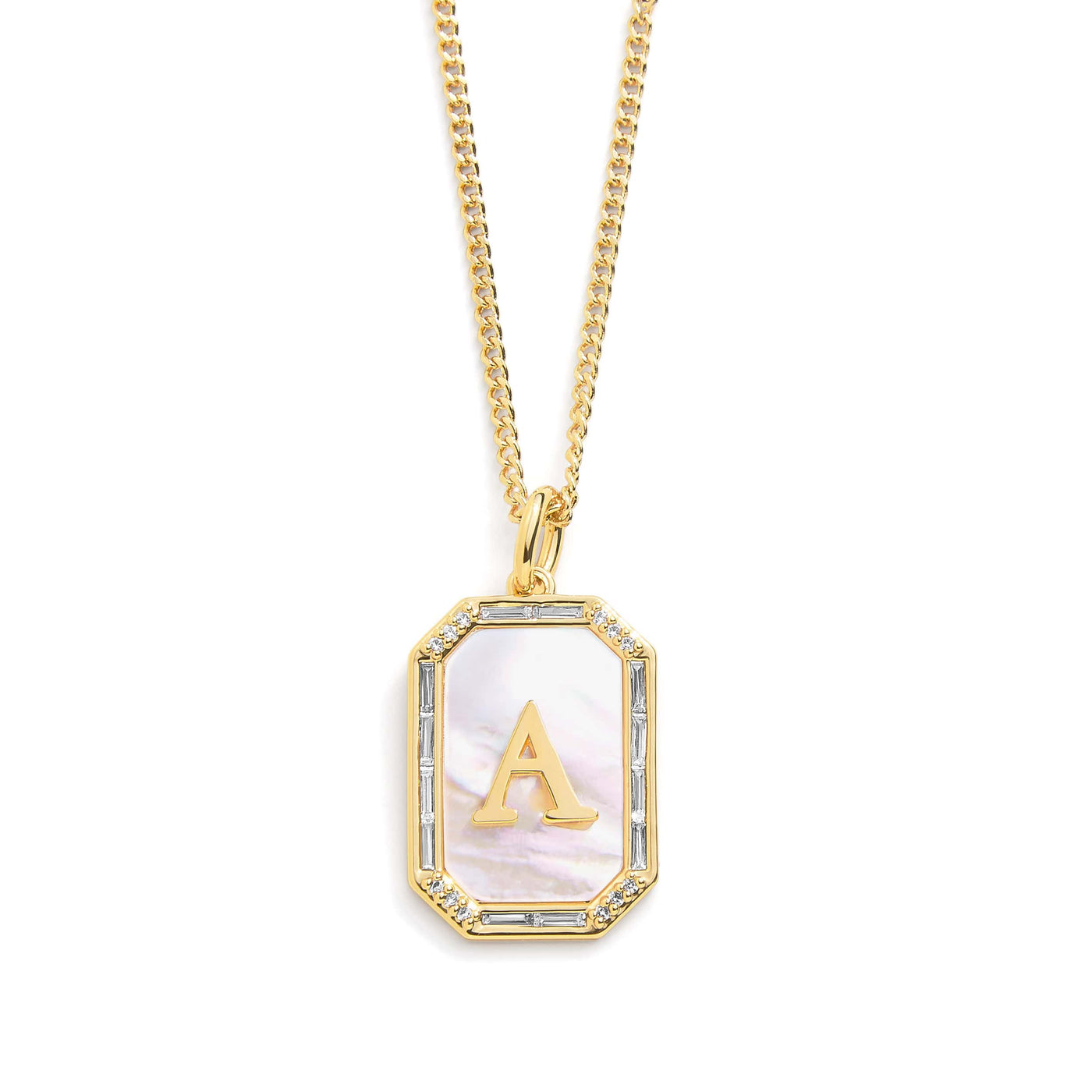 Goldene initialen anhänger kette - elegantes accessoire für frauen