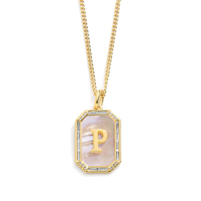 Goldene initialen anhänger kette - elegantes accessoire für frauen