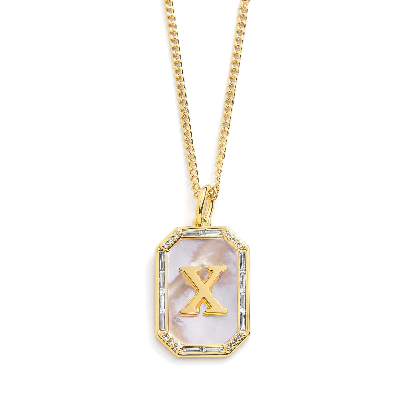 Goldene initialen anhänger kette - elegantes accessoire für frauen