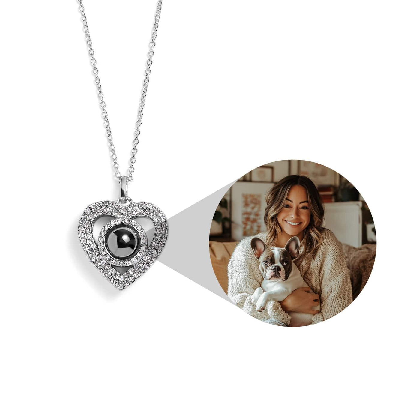 Herzförmige anhänger-kette – edler goldener schmuck für frauen