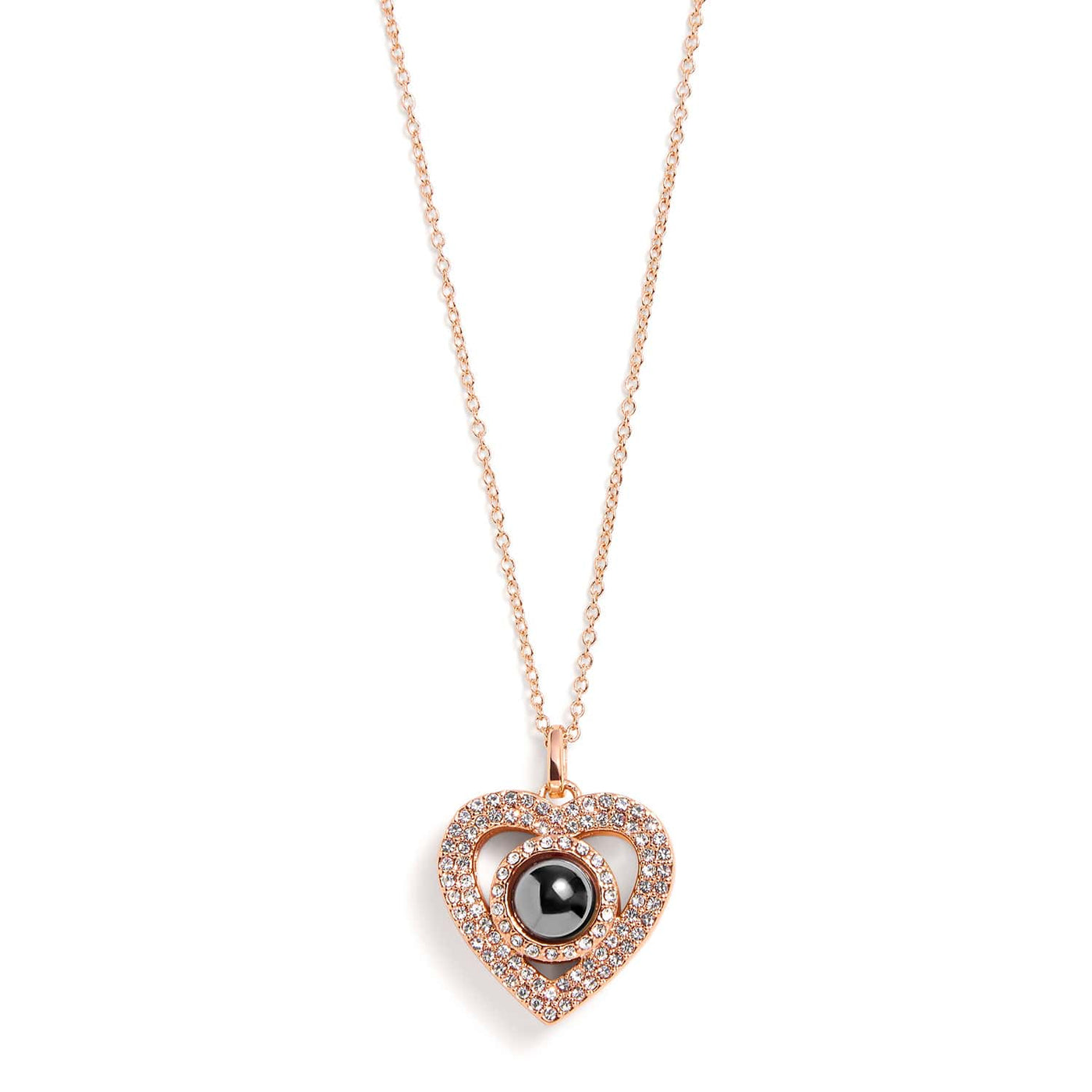 Herzförmige anhänger-kette – edler goldener schmuck für frauen