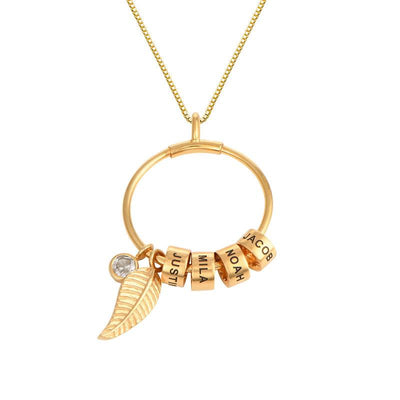 Personalisierbare gold charm halskette - individuelle damenmode