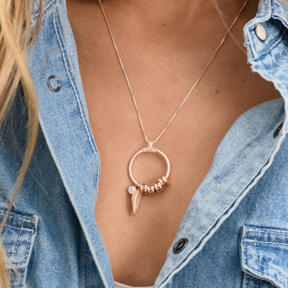 Personalisierbare gold charm halskette - individuelle damenmode