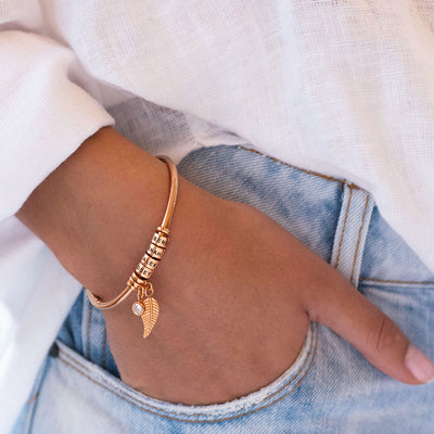 Personalisierbares bangle-armband – eleganter schmuck für damen