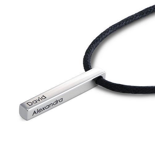Personalisierte, gravierte goldbarren-halskette - individuell gestaltbares pendant für damen 2