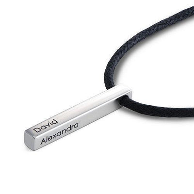 Personalisierte, gravierte goldbarren-halskette - individuell gestaltbares pendant für damen 2