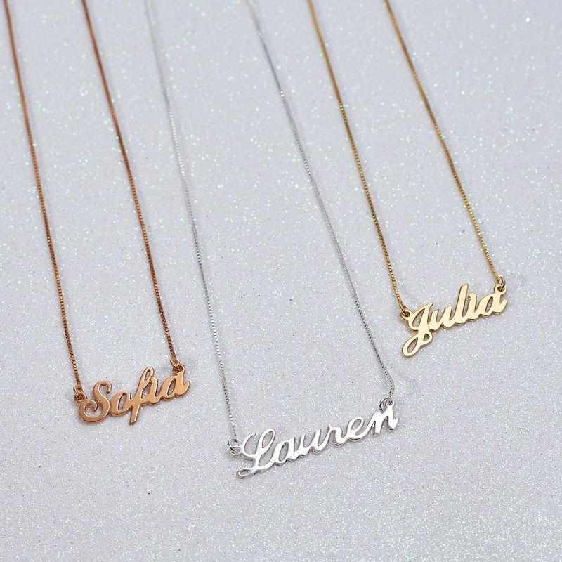 Personalisierte namenskette - exquisite halsketten aus sterling silber und vergoldet für damen