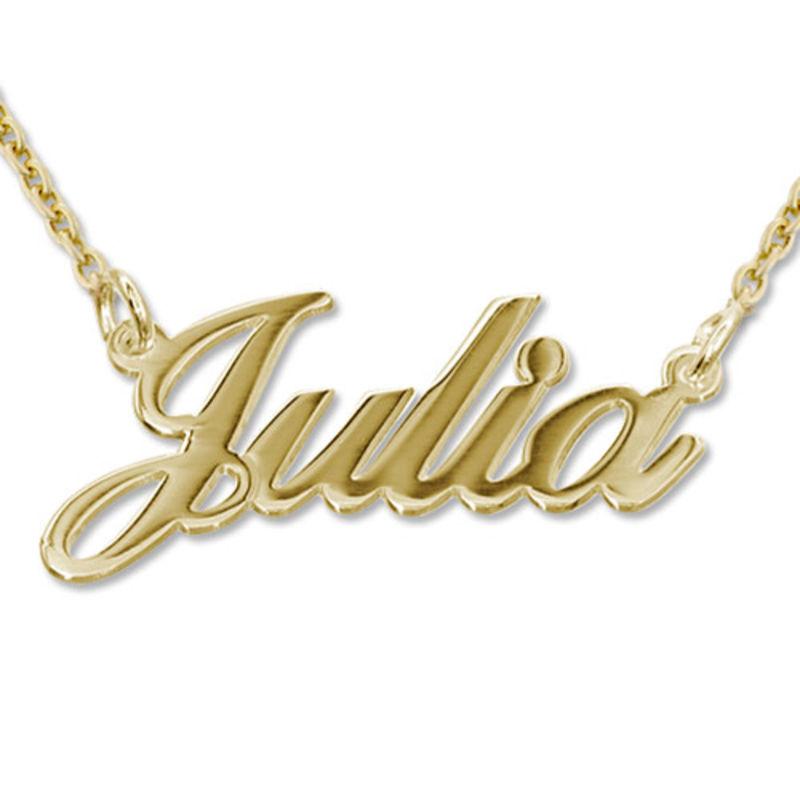 Personalisierte namenskette - exquisite halsketten aus sterling silber und vergoldet für damen