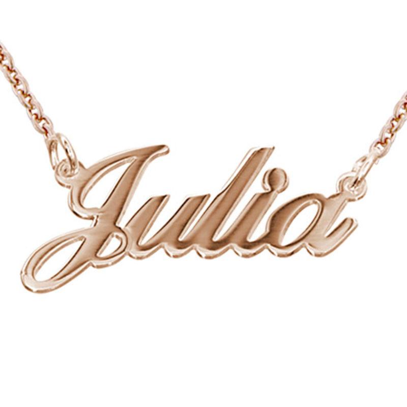 Personalisierte namenskette - exquisite halsketten aus sterling silber und vergoldet für damen