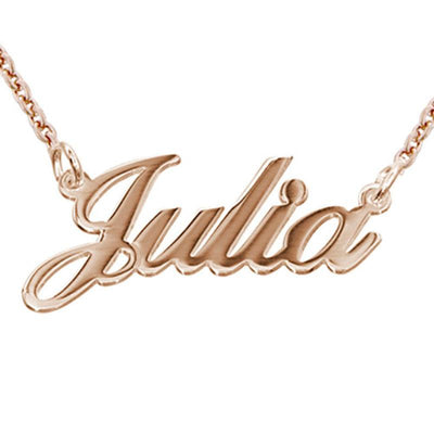 Personalisierte namenskette - exquisite halsketten aus sterling silber und vergoldet für damen