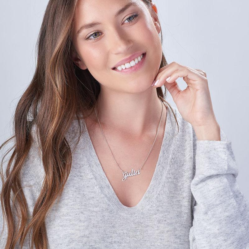 Personalisierte namenskette - exquisite halsketten aus sterling silber und vergoldet für damen